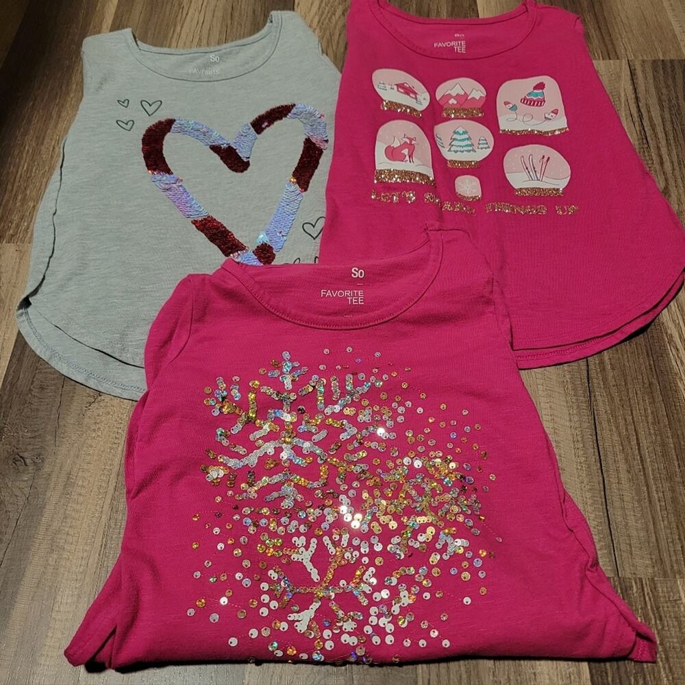 Girls SO Holiday Favorite Tee Size XXS Bundle
